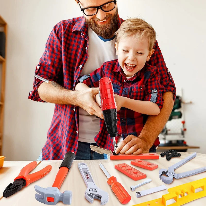 Children's Tool Set with Electric Toy Drill