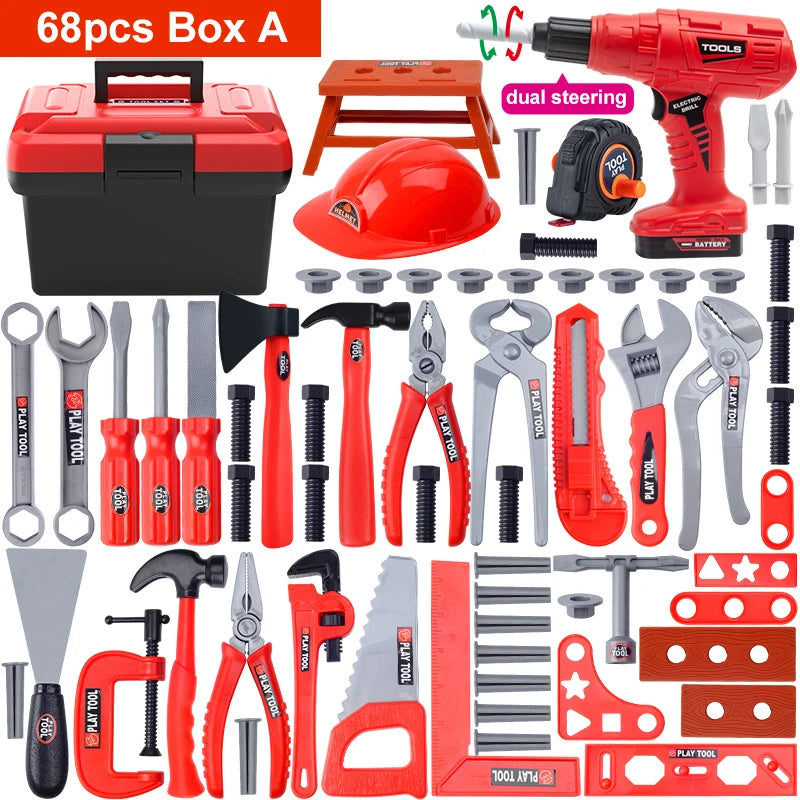 Children's Tool Set with Electric Toy Drill