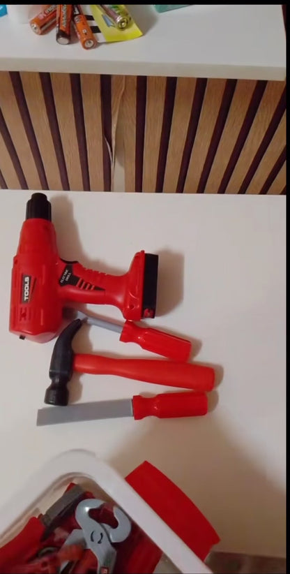 Children's Tool Set with Electric Toy Drill